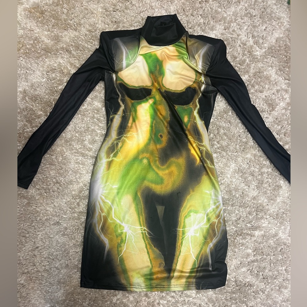 LOVE ME BODY PRINT DRESS